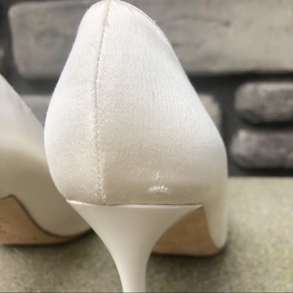 Kate Spade Ivory Satin Rhinestone Pumps NEW sz 10 - Picture 8 of 12